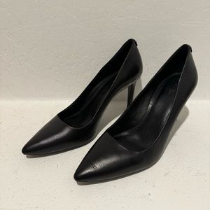 Michael Kors Alina Flex Kitten Heels Black Leather